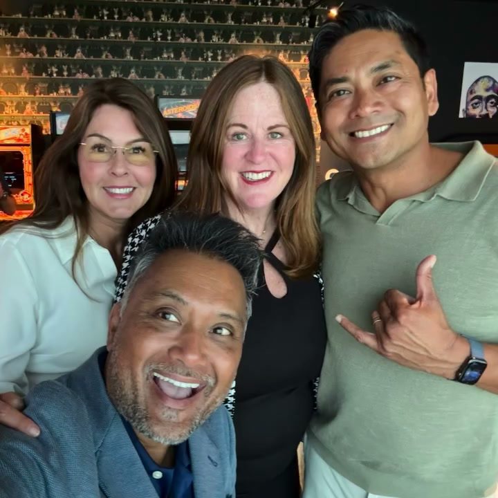Three members at a mixer